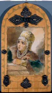 La Princesse (illustration du poème "La Sirène" de Alexandre Pouchkine) - Elisabeth Bem