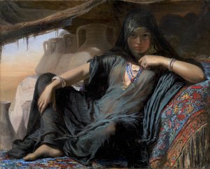 Un vendeur de poteries égyptien à Gizeh - Elisabeth Jerichau Baumann