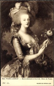 Portrait de la reine Marie-Antoinette (1755-1793) - Elisabeth Louise (after) Vigee Lebrun