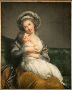 Vigee-Le Brun, autoportrait, et sa fille Julie ... - Elisabeth Louise Vigee-Lebrun