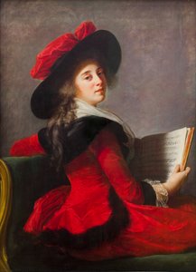 Portrait de la baronne Crussol, épouse de Henri-Charles-Emmanuel de Crussol-Florensac, née Anne Mari - Elisabeth Louise Vigee Lebrun