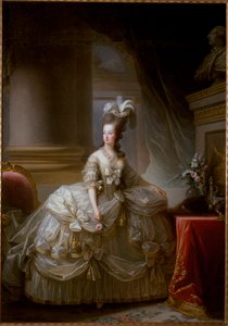 Portrait de la reine de France Marie-Antoinette - Elisabeth Louise Vigee Lebrun