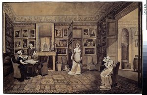 Salle de dessins de la maison prince Ivan Ivanowitch Bariatinsky à Altona - Elisabeth Louise Vigee Lebrun