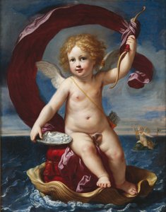 Cupidon triomphant en mer Amorino Medici, 1661 - Elisabetta Sirani