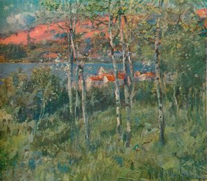 Un village en Galice Espagne, vers 1908 - Eliseo Meifren y Roig