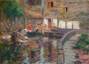 Lavandières, Pontevedra, c1904