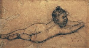 Nu Masculin Signé Alice Pasco (1926-2013