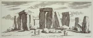 La Perspective Nord-Ouest de Stone Henge, 1725 - Elisha Kirkall