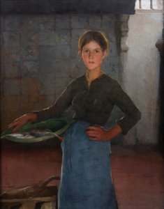 Une pêcheuse de Zandvoort, 1884 - Elizabeth Adela Stanhope Forbes