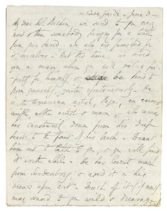 Lettre autographe à John Ruskin, Casa Giudi, Florence, 3 juin 1859 - Elizabeth Browning