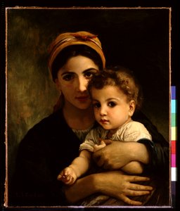 Jeune fille avec enfant