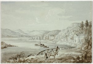 Sur le Rhin (recto), et Mère et enfant (verso) - Elizabeth Murray