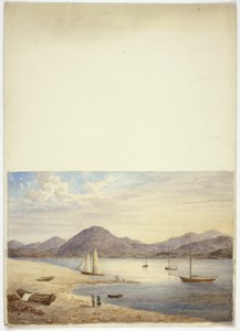Vue du port avec quatre voiliers - Elizabeth Murray