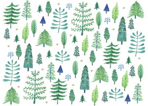 Forêt enchantée, 2017 (aquarelle) - Elizabeth Rider