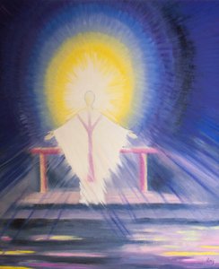 Après la consécration à la messe, Jésus-Christ, vrai Dieu et vrai homme, est présent avec nous dans toute sa gloire, 2000 - Elizabeth Wang