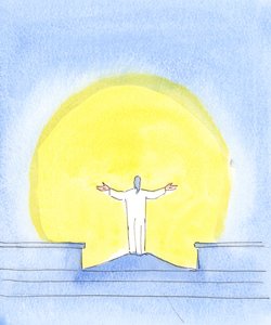 À chaque célébration du Saint Sacrifice de la Messe, le Christ est réellement présent, priant pour les pécheurs, regardant vers le Père, tout comme lorsque le Christ priait autrefois depuis la Croix