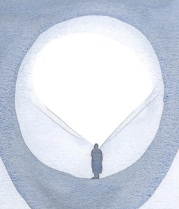 Le Christ saute avec amour dans les sombres profondeurs de nos cœurs.