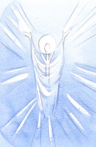 Le Christ, ressuscité et glorieux, est vraiment présent dans le Saint-Sacrement. Revêtu en prêtre, il prie le Père en notre nom - Elizabeth Wang