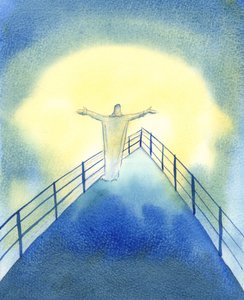 Le Christ est avec Son Église, pendant le Saint Sacrifice de la Messe, priant en notre nom - Elizabeth Wang