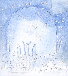 Pendant le Saint Sacrifice, nous rejoignons la joie immense et l