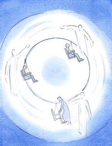 Chaque Personne Divine travaille pour attirer une âme dans les hauteurs de l