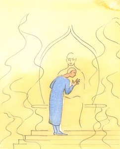 Dieu le Père peut nous élever dans la prière, à travers Sa gloire ardente, jusqu