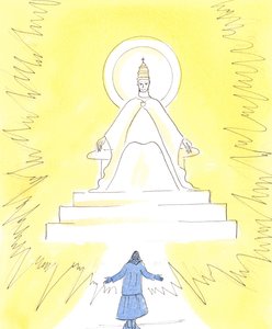 Dans la foi, nous pouvons voir une lumière éclatante, haut dans l