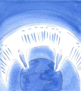 Dans la prière privée, nous pouvons nous élever en esprit pour être unis à la Communion des Saints au Ciel en louant le Père, par le Christ - Elizabeth Wang
