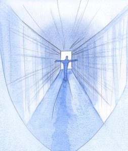Dans le voyage à travers la mort et la mort (comme à travers un couloir lumineux), l