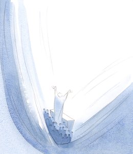Dans cette offrande sacrificielle à la messe, la gloire éternelle du Christ est si grande que nous qui nous cachons en Lui, repentants, partageons Sa splendeur, purifiés - Elizabeth Wang