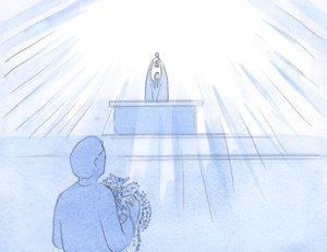 Il semblait que nous portions des brassées de perles et de rubis, pour Dieu le Père : Jésus est notre merci, louange, réparation et supplication. - Elizabeth Wang