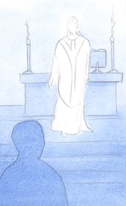 Jésus était présent parmi nous à la messe, vêtu comme un prêtre, se tournant vers nous pour nous conduire dans la prière - Elizabeth Wang