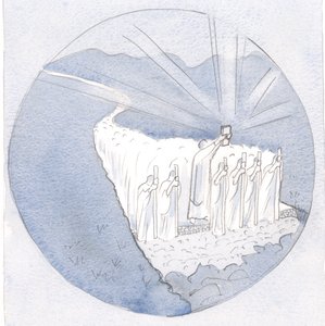 Sur la route de la Tradition Sacrée, portant haut les Saintes Écritures, les enseignants marchent : évêques et prêtres avec tout le peuple - Elizabeth Wang