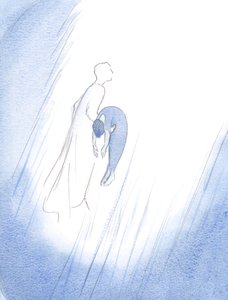 Une fois, le Christ a rapidement embrassé une âme défunte après sa purification, la soulevant - comme un nouveau-né tout juste délivré - haut vers le Ciel - Elizabeth Wang