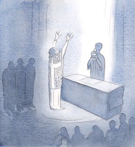 Nos prières sont entendues pour cette raison : Elles sont jointes à la prière du Christ qui est présent, notre éternel Grand Prêtre