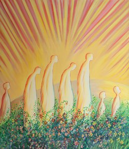 Les âmes purifiées marchent maintenant sur un tapis de fleurs dans la joie et la simplicité, libérées de tout cynisme et dureté de cœur. - Elizabeth Wang