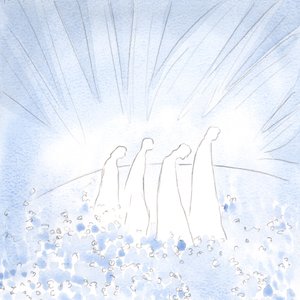Le Christ, le Grand Prêtre, apparaît en majesté, Sa robe portant l