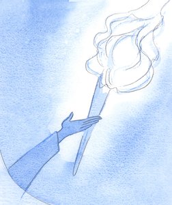 Le Saint-Esprit peut nous aider dans notre faiblesse. Notre prière sincère semble appeler une torche flamboyante pour éclairer notre chemin, 2002 - Elizabeth Wang