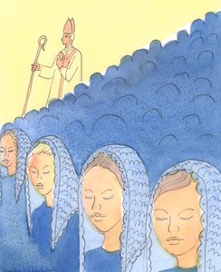 Le couvrement et le découvert de la tête sont importants pour les évêques