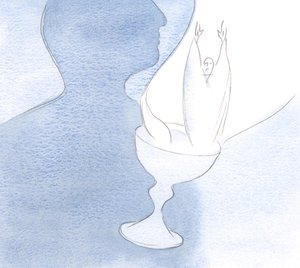 Le cœur est comme un calice, lorsqu