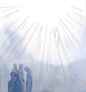 Ceux qui refusent de se repentir de péchés graves et meurent ne peuvent entrer au ciel ; mais les Saintes Âmes, ouvertes à la miséricorde du Christ, entrent au ciel une fois purifiées.