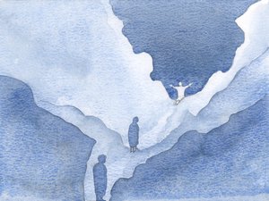 À travers couche après couche, le Christ m