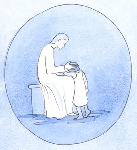 Quand nous nous repentons de nos péchés, Jésus-Christ nous regarde avec tendresse, tout comme une mère embrasse son enfant