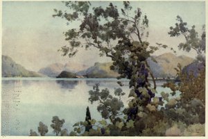 Soirée, Lac de Côme, Illustration de 