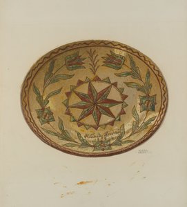 Assiette à tarte allemande de Pennsylvanie - Elmer G. Anderson