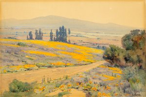 Paysage de Printemps en Californie, ca. 1920 - Elmer Wachtel