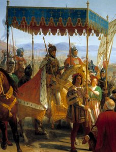 Entrée de Charles VIII (1470-1498) à Naples - Eloi Firmin Feron