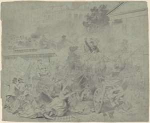 New York—Scène de rue - Emanuel Gottlieb Leutze