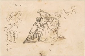 Étude pour "Le Retour du roi Frédéric II de Küstrin" - Emanuel Gottlieb Leutze