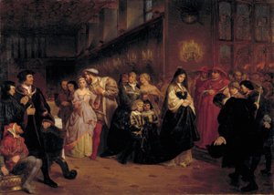 La cour de Anne Boleyn, 1846
